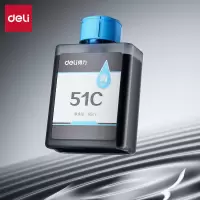 得力51C青色墨水瓶(青色)(瓶)适用于得力无线墨仓彩色喷墨打印机L511Ws