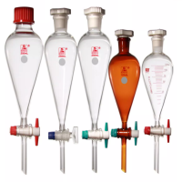 三爱思,F29291L,梨形分液漏斗(棕色)四氟活塞,1000ML/29,1只