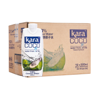 KARA Coco佳乐椰子水500ML *12瓶 来自印尼苏门答腊群岛 新鲜采摘 拒绝添加 快速补水 零脂轻卡