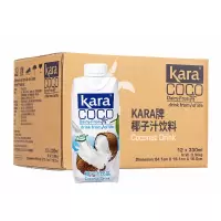 KARA Coco佳乐椰子汁330ML *12瓶 新鲜椰肉榨汁+原生椰子水 富含人体所需电解质 不含动物蛋白