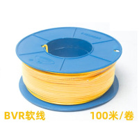 穿山 桂林国际电线 国标BVR 1.5平方 黄色 100米/卷 单位:卷