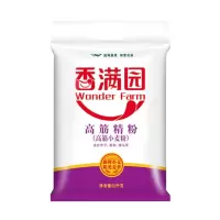 香满园 高筋精粉10KG 高筋面粉 烘焙小麦粉 面包粉20斤装面粉