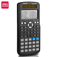 得力(deli) 函数计算器 科学计算器 多功能函数 高考计算机 黑色D991ES计算器