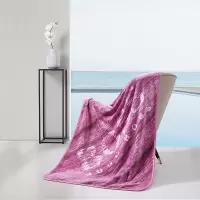 BOSS HUGO BOSS LOGO条纹毯海葵100*140cm HBMT-023