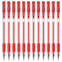 得力 DELI 6600ES 子弹头中性笔 0.5MM 12支/盒 红色