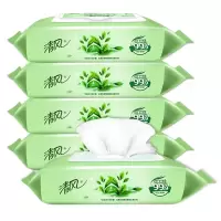 清风BWB80YU-4 杀菌保湿草本湿巾 4包/箱*1箱(单位:箱)
