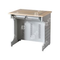 居将 JJ4012410 隐藏式翻转电脑桌培训桌教室机房多媒体学习桌办公桌B款单人位