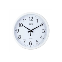 得力 9005挂钟(白)(只)30cm(12寸)