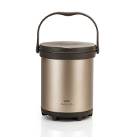 膳魔师(THERMOS)焖烧锅真空不锈钢双内锅免火炖锅保温汤锅6L TCRA-6000 金色(LX)/个