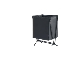 NatureHike户外铝管置物架 露营脏衣收纳筐野营野餐餐具收纳箱 脏污篮-极夜黑NH22JU025