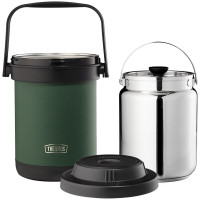 膳魔师(THERMOS)焖烧锅真空不锈钢 保温炖锅 保温汤锅 TCRA-1800 绿色(LX)/个