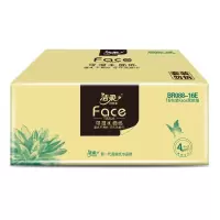 洁柔BR088-16E纸面巾Face艺术软抽90抽4层(16包装)(单位:箱)