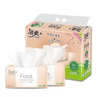洁柔PR078-06/FACE天然无香3层120抽软抽6包/提,12提/箱(箱)