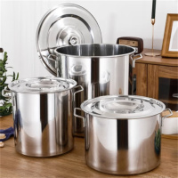 国为 不锈钢桶 加厚水桶 汤锅汤桶 40*40cm食堂酒店餐饮商用厨具