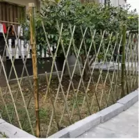 谐晟 竹栅栏伸缩竹篱笆栅栏 细竹子 高1.2米 长2米/段 <1段>