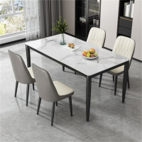 SDLH 餐桌椅组合家用吃饭桌子小户型长方形快餐桌椅饭店小吃店餐桌椅 1200*800*750mm