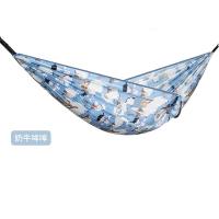 NatureHike 挪客印花亲子吊床 户外加宽防侧翻秋千双人休闲露营野营 双人-奶牛哞哞NH21DC004