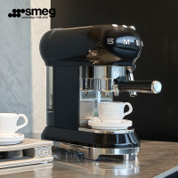 SMEG/斯麦格 独立式半自动咖啡机 ECF01 黑色