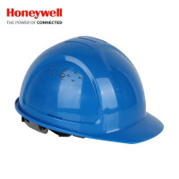 霍尼韦尔(Honeywell)L99RS107S 防砸抗冲击PE安全帽可开关式通风口标准款八点式下颌带蓝色 10顶