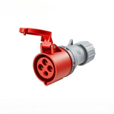 公牛航空工业插头插座3芯4三相电380v公母对接防水连接器16a32a