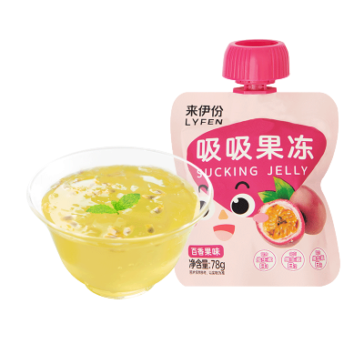 来伊份吸吸果冻(百香果)78g*10休闲食品