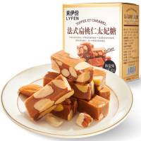 来伊份法式扁桃仁太妃糖海盐味糖果下午茶甜品小吃小包装休闲零食来一份 海盐味80g*2