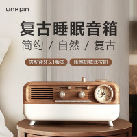 Linkpin白噪音音箱复古氛围助眠唤醒床头小夜灯时钟摆件音响礼物