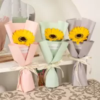 永生花礼物向日葵小花束单支玫瑰成品香皂花/10