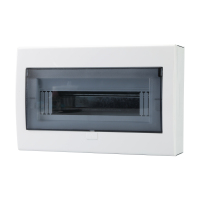 思屋铁底塑面配电箱空开盒SWX-S-10-13回路 明装 尺寸约305*210*75mm 单位:1个