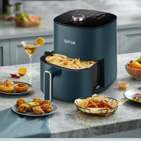 苏泊尔(SUPOR) 空气炸锅3L 孔雀蓝KJ30D837