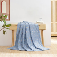 水星家纺悠然卉语全棉夏被