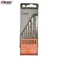 6件套英制高速钢全磨制左旋麻花钻3/32"-5/16"