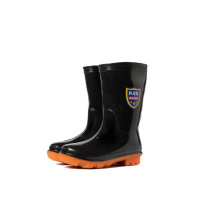 东湖雨雨靴中筒黄底牛筋黑色-41码 单位:1双