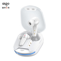 爱国者(aigo)T180真无线蓝牙耳机 入耳式游戏运动跑步耳机 适用苹果华为安卓 白色
