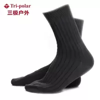 三极 TP6078 男士全棉中筒袜 秋冬厚款 6双混色