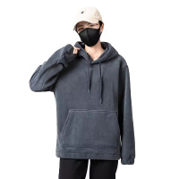 三极 TP6207 情侣款摇粒绒连帽卫衣宽松休闲上衣