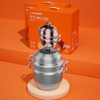 欧锐铂 ORB-863 叮当-不锈钢三层蒸锅