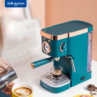 东菱(Donlin)咖啡机意式浓缩家用半自动20bar高压萃取 温度可视蒸汽打奶泡