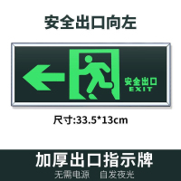 永安 PVC墙贴指示牌 疏散指示牌 安全出口指示牌 墙贴左向10张