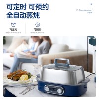 摩飞电器(Morphyrichards)电蒸锅 家用大容量蒸炖锅速蒸锅 多功能预约定时电炖锅隔水炖煮锅含炖盅组件