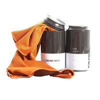 三极 TP1138 运动健身冷感毛巾 30*100cm 5条装 颜色随机