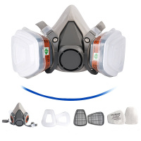 双安(AA) 自吸过滤式防毒面具 3M6200 带滤毒盒 半面罩