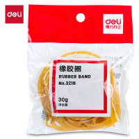 得力(deli)3218 30g袋装橡皮筋/橡胶圈 高弹力不易断