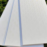 久牛星 PVC扣板天花板客厅卧室厨卫塑料长条快装拼接板 水波纹30CM宽2.4米长(一片)