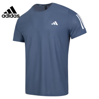 阿迪达斯 (adidas)男子春季跑步运动训练休闲短袖T恤IN1515