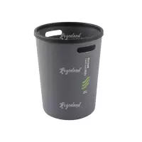 洛诗莲 (RoyceLand) 垃圾桶厨房客厅办公室垃圾箱创意垃圾筒纸篓 灰色大号
