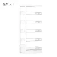 施兴天下图书馆书架阅览室货架资料档案架钢制书架单面五层副架