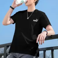 彪马(PUMA)短袖t恤男运动健身训练跑步透气宽松圆领休闲体恤 845925-01