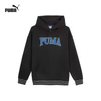 彪马(PUMA) 男女同款情侣休闲连帽卫衣 SQUAD HOOIDE DK 682921-01
