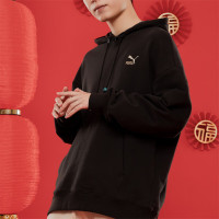 彪马(PUMA)男装女装运动服跑步健身训练卫衣连帽休闲套头衫 625833-01